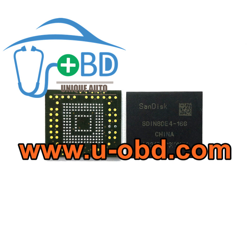 SDIN8DE4-16G BGA153 Vulnerable car Head unit EMMC memory chip