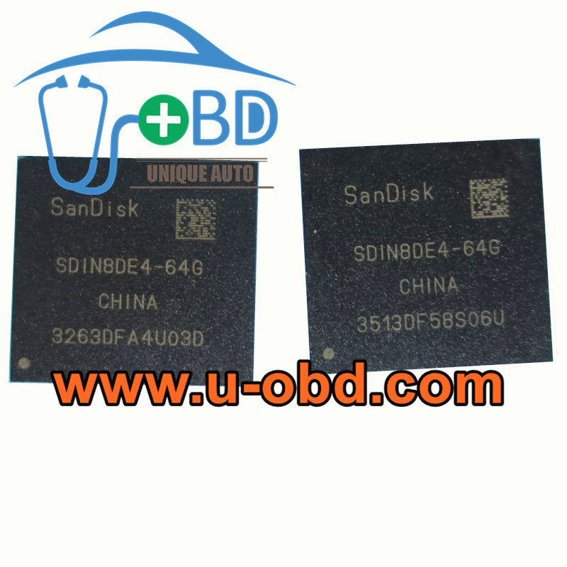 SDIN8DE4-64G Commonly used Car head unit EMMC chip