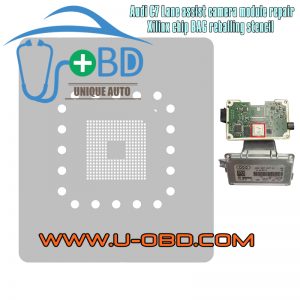 AUDI C7 Lane departure system windshield acc Camera repair Xilinx BGA chip reballing stencil