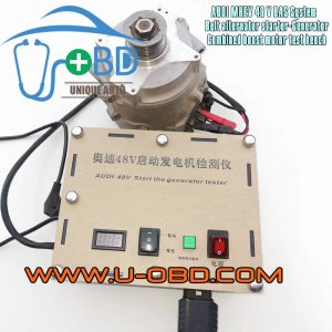 AUDI MHEV 48 Volt belt alternator starter generator combined boost electric motor test bench