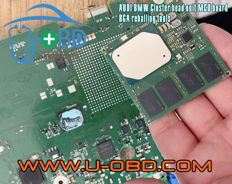 BMW ID7 MGU Head unit Cluster repair tools CPU Board BGA reballing stencil