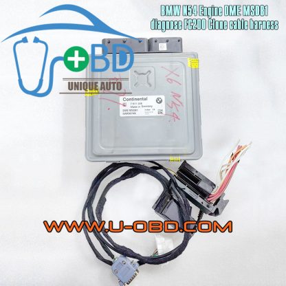 BMW N54 Engine Digital Motor Electronics DME MSD81 diagnose FC200 Clone cable harness