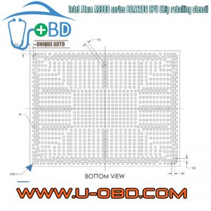 Intel Atom A3900 series reballing stencil BGA1296