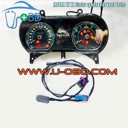 Jaguar XF XK XFR dashboard speedmeter instrument cluster tachometer bench tester
