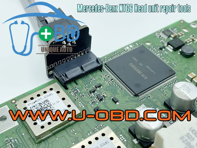 Mercedes-Benz MBUX infotainment NTG6 Head unit repair tools MCU RH850 R7F7015223 Chip programming adapter