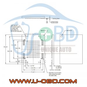 Micron MTFC series LBGA100 BGA100 Memory chip programming adapter