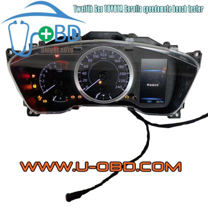 TOYOTA twelfth COROLLA E210 speedometer tachometer fuel gauge cluster dashboard bench tester