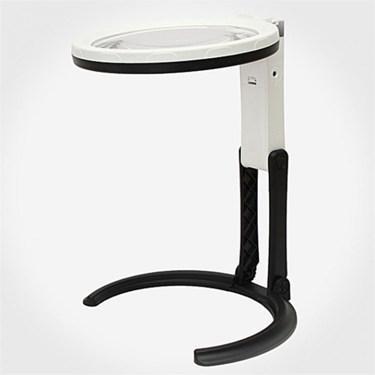 Bench Magnifier With LED Lighting 1.8X 5X glass Handheld