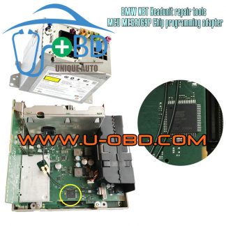 BMW NBT Headunit repair tools MCU MEGA169P chip on board programming VVDIPROG adapter