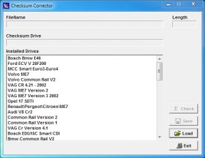 Checksum correction