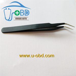 Elbow Sharp tip tweezer angle head Needle - nosed tweezers for IC chip grip (1)