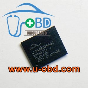 GL256N11FFA02 Car head unit commonly utilized BGA memory Chip