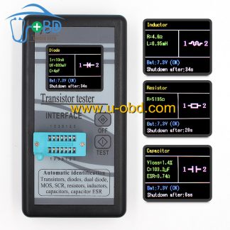 Multifunction transistor diode resistor capacitor inductor tester