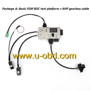 FEM BDC test platform and 6HP gearbox cable