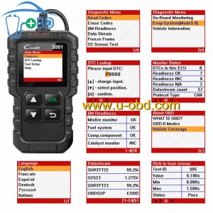 LAUNCH X431 CR3001 OBD Code Reader Full OBDII EOBD Function