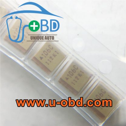 106C 10uF 16V Tantalum capacitor 3.5mm 2.8mm