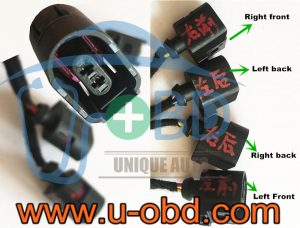 AUDI A4 Q5 key adaption cables ABS test harness