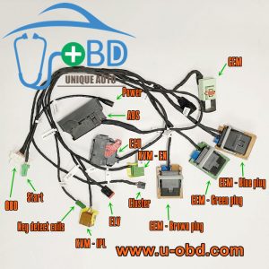 Volvo ELV programming harness ABS ECU EIS CEM KVM EIS Test platform