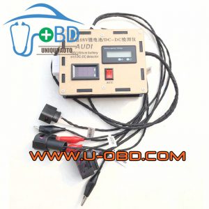 AUDI Mild Hybrid powertrain 48 Volt battery voltage converter DCDC Module test bench