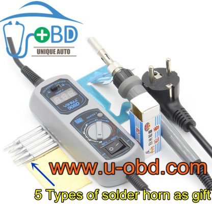 Portable removeable soldering Iron with LED display temperature adjustable solder horn exchangebale
