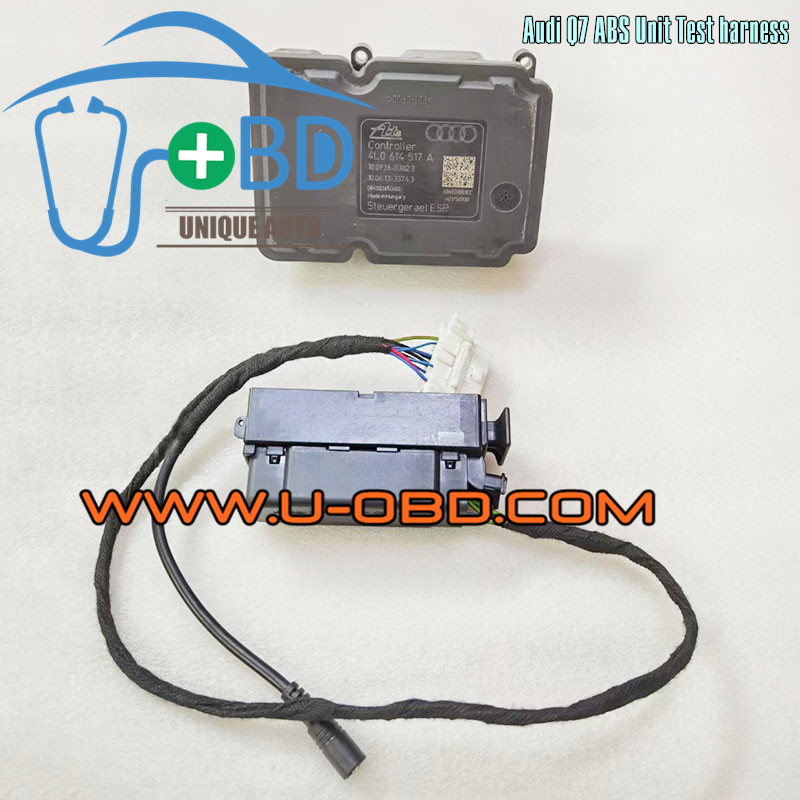 AUDI Q7 anti-lock brake system ABS pump control unit test harness 4L0614517