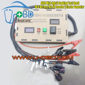 AUDI Mild Hybrid MHEV car 48 Volt Lithium battery DCDC Inverter Starter Generator combined test bench